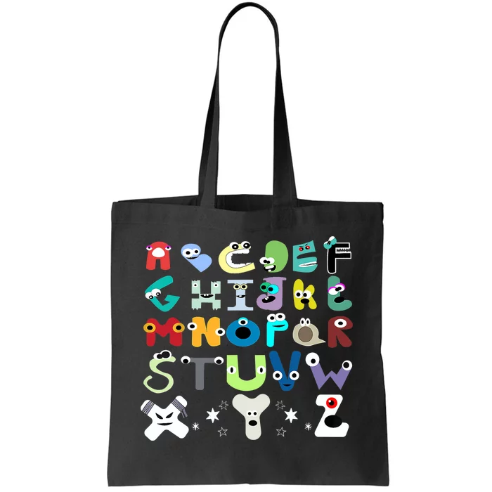 Villain Letter Abcs Evil Alphabet Costume Matching Lore Tote Bag