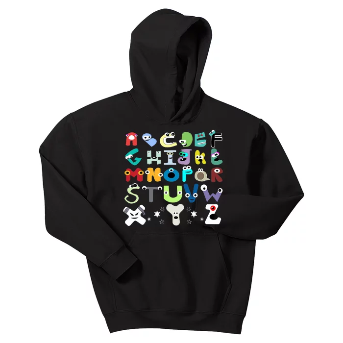 Villain Letter Abcs Evil Alphabet Costume Matching Lore Kids Hoodie