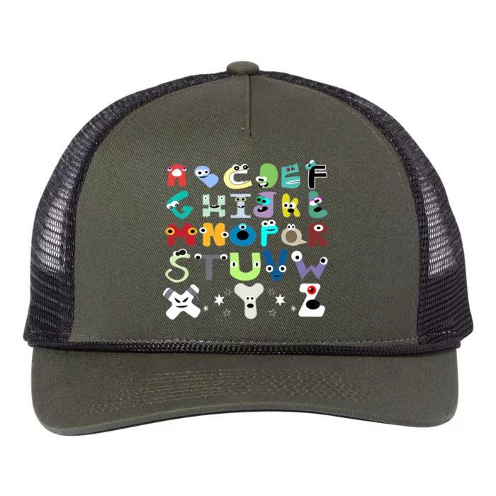 Villain Letter Abcs Evil Alphabet Costume Matching Lore Retro Rope Trucker Hat Cap