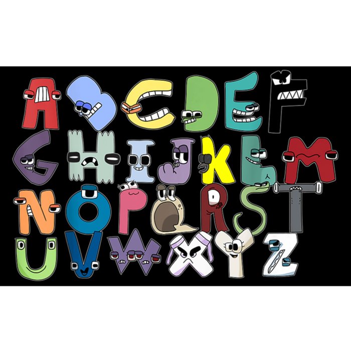 Villain Letter Abc Costume Boys Matching Evil Alphabet Lore Bumper Sticker