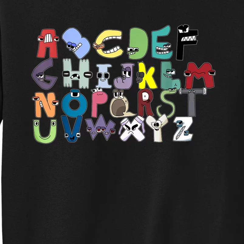 Villain Letter Abc Costume Boys Matching Evil Alphabet Lore Tall Sweatshirt