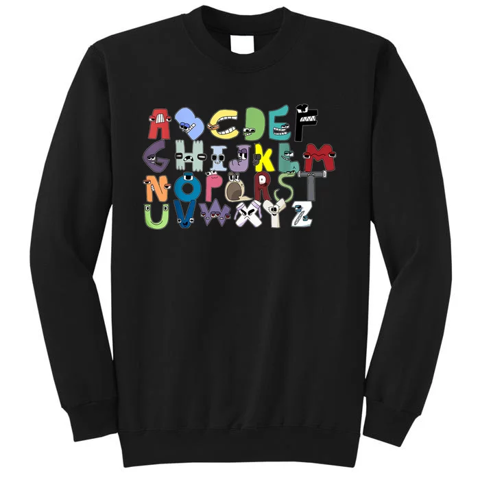 Villain Letter Abc Costume Boys Matching Evil Alphabet Lore Tall Sweatshirt