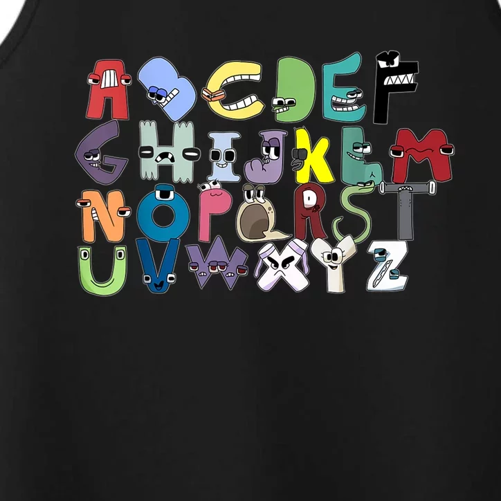 Villain Letter Abc Costume Boys Matching Evil Alphabet Lore Performance Tank