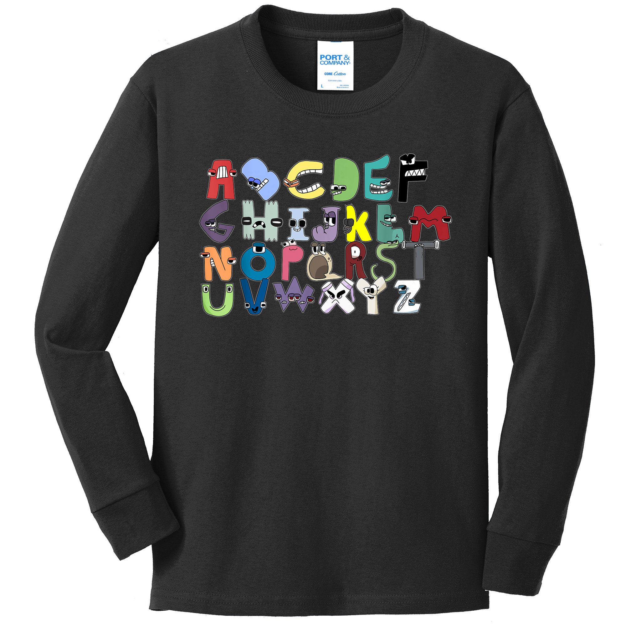 Funny Alphabet Lore Letter A - Alphabet Letters - Long Sleeve T-Shirt