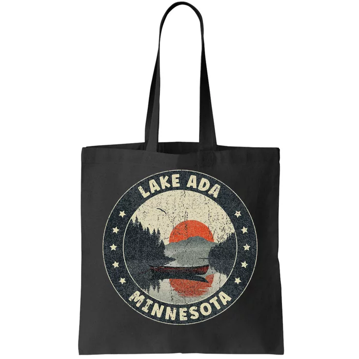 Vintage Lake Ada Minnesota Sunset Tote Bag