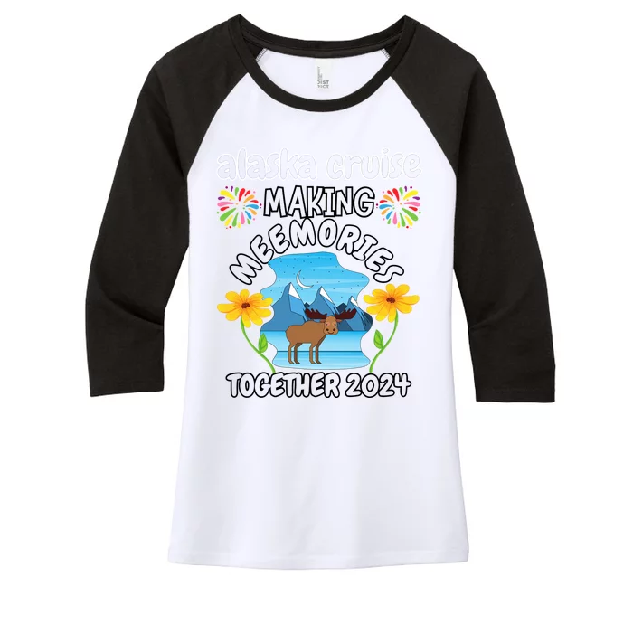 Vacation Lovers Alaska Cruise Women's Tri-Blend 3/4-Sleeve Raglan Shirt