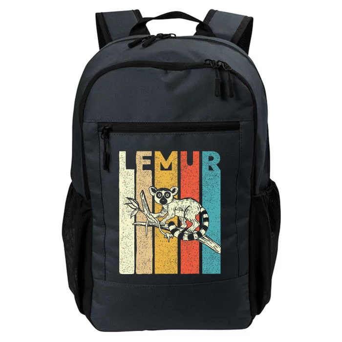 Vintage Lemur Animal Researcher Zookeeper Lemur Lover Daily Commute Backpack