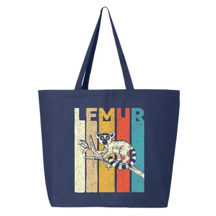 Vintage Lemur Animal Researcher Zookeeper Lemur Lover 25L Jumbo Tote