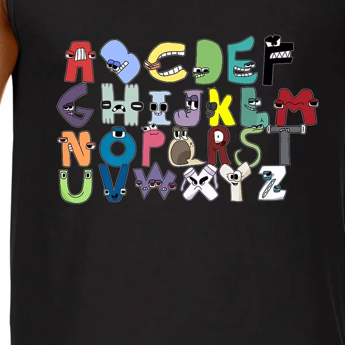 Villain Letter Abc Costumes Matching Evil Alphabet Lore Comfort Colors® Tank Top