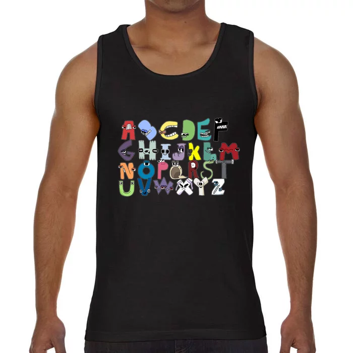 Villain Letter Abc Costumes Matching Evil Alphabet Lore Comfort Colors® Tank Top