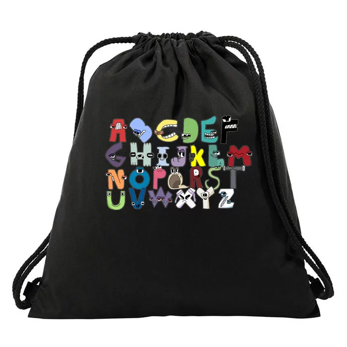 Villain Letter Abc Costumes Matching Evil Alphabet Lore Drawstring Bag