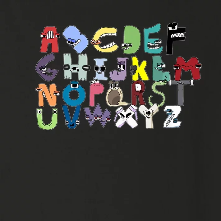 Villain Letter Abc Costumes Matching Evil Alphabet Lore Toddler Long Sleeve Shirt