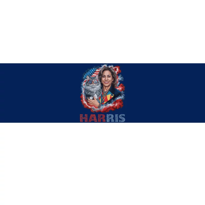 Vote Like A Childless Cat Lady Funny Voting Kamala President Kamalaharris Bumper Sticker