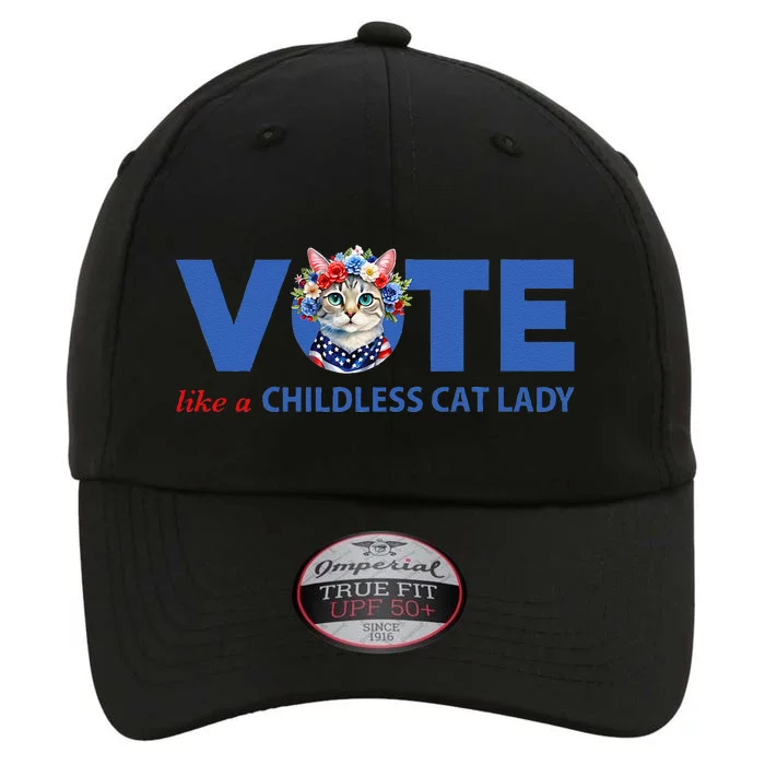 Vote Like A Childless Cat Lady Floral Cat Vote For Kamala The Original Performance Cap