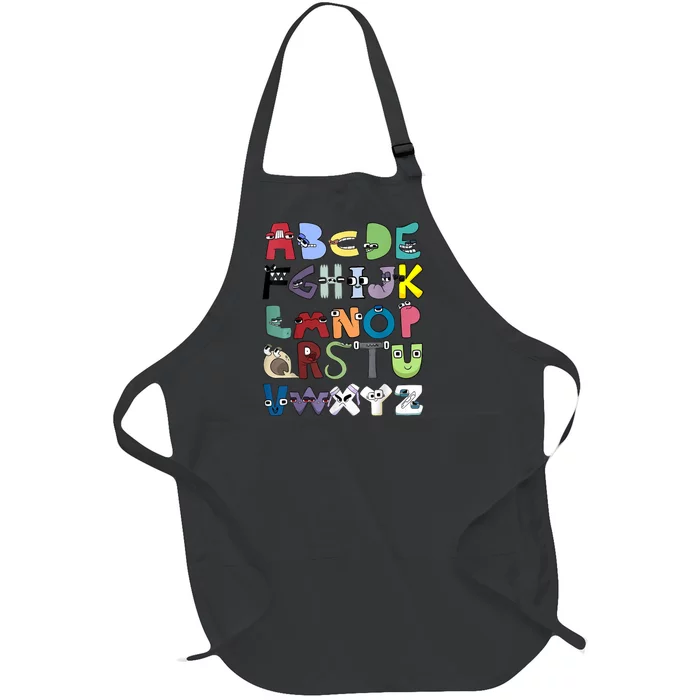 Villain Letter Abc Costume Boys Matching Evil Alphabet Lore Full-Length Apron With Pocket