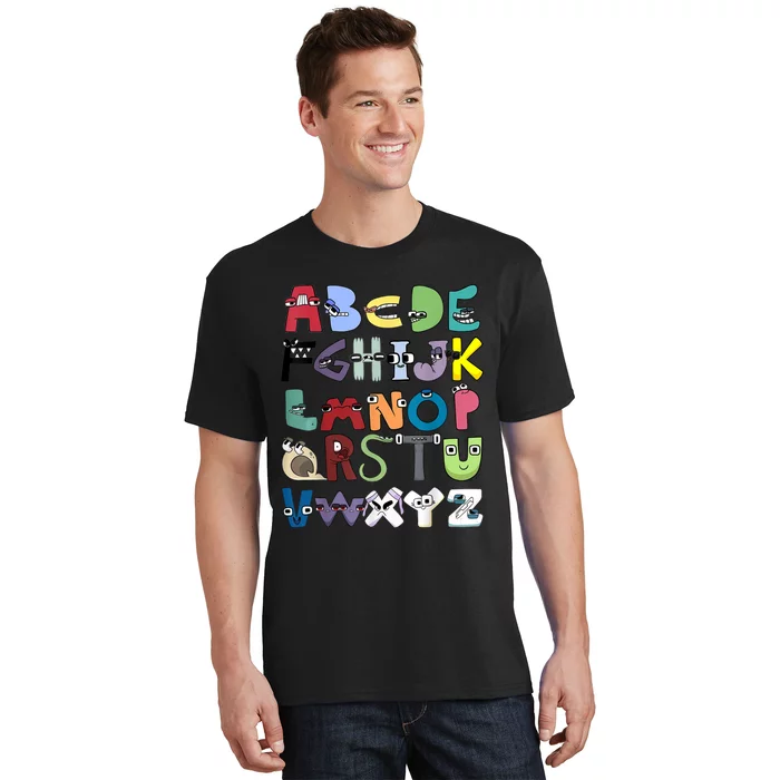 Villain Letter Abc Costume Boys Matching Evil Alphabet Lore T-Shirt