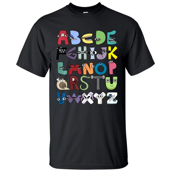 Villain Letter Abc Costume Boys Matching Evil Alphabet Lore Tall T-Shirt