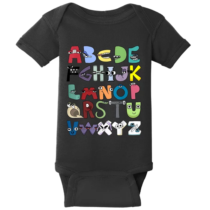 Villain Letter Abc Costume Boys Matching Evil Alphabet Lore Baby Bodysuit