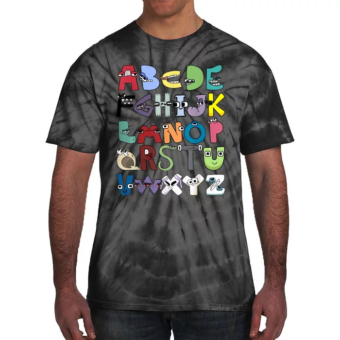 Villain Letter Abc Costume Boys Matching Evil Alphabet Lore Tie-Dye T-Shirt