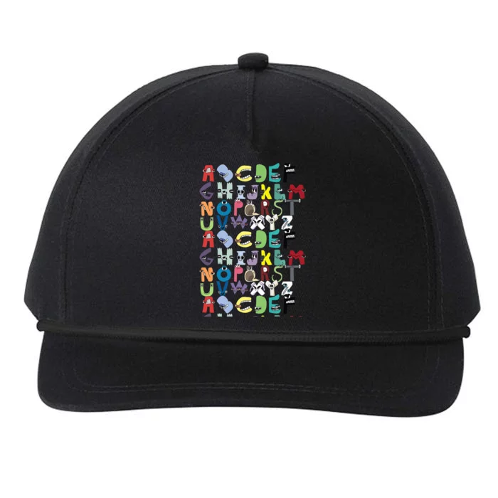 Villain Letter Abc Costume Boys Matching Evil Alphabet Lore Snapback Five-Panel Rope Hat