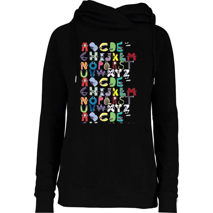 Villain Letter Abc Costume Boys Matching Evil Alphabet Lore Womens Funnel Neck Pullover Hood