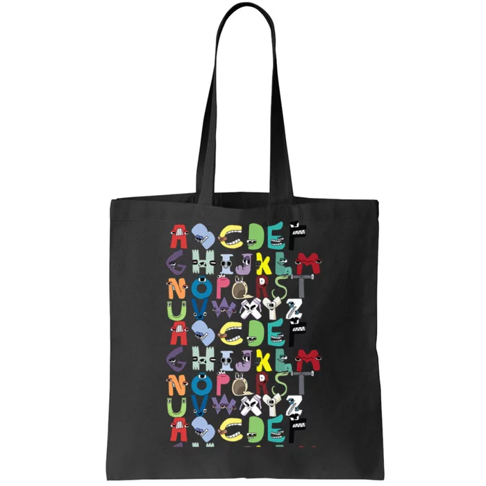 Villain Letter Abc Costume Boys Matching Evil Alphabet Lore Tote Bag ...