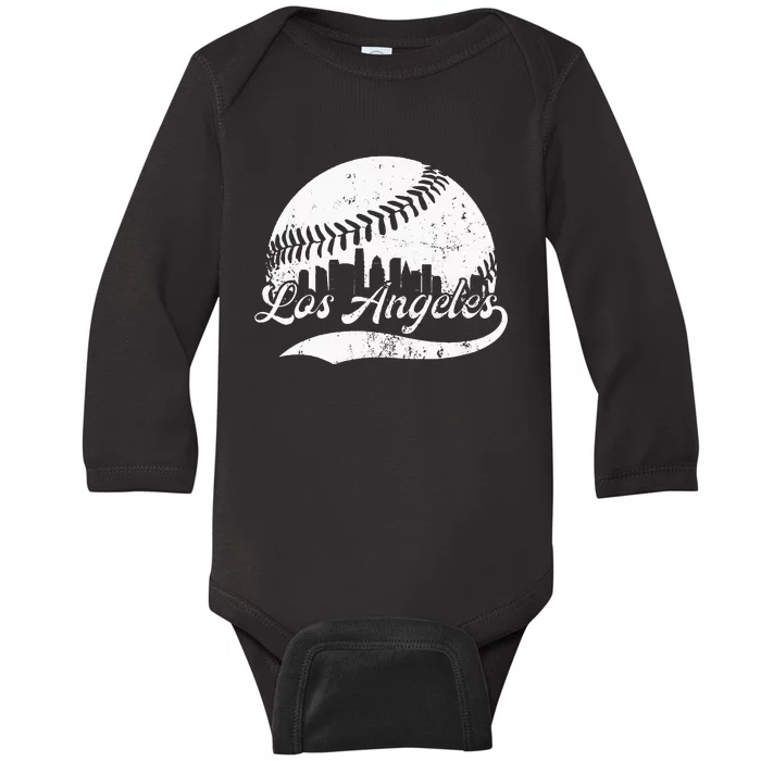 Vintage Los Angeles California Apparel Baby Long Sleeve Bodysuit