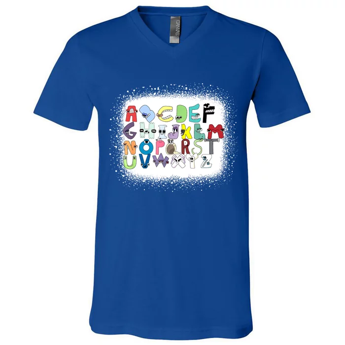 Villain Letter Abc Costume Boys Matching Evil Alphabet Lore V-Neck T-Shirt