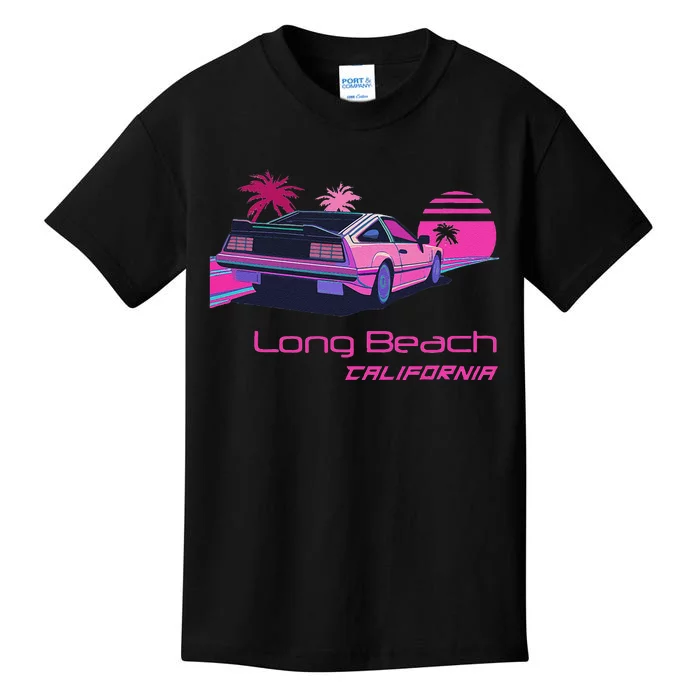 Vintage Long Beach California Kids T-Shirt