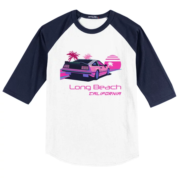 Vintage Long Beach California Baseball Sleeve Shirt