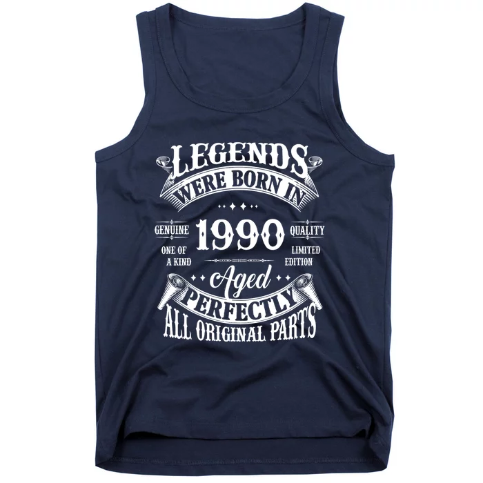 Vintage Legends Born In 1990 34 Years Old Tank Top