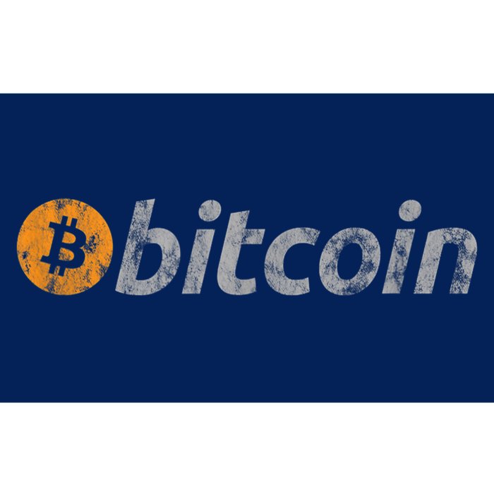 Vintage Look Bitcoin Logo Bumper Sticker