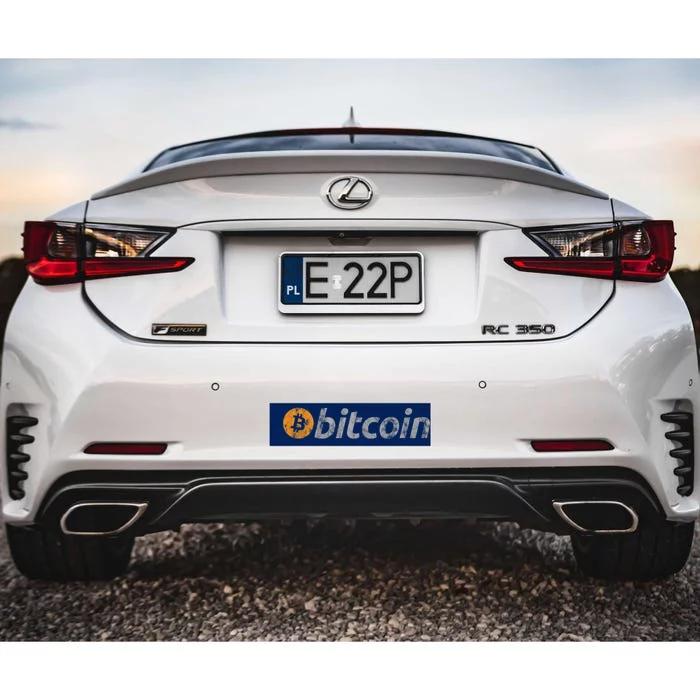 Vintage Look Bitcoin Logo Bumper Sticker