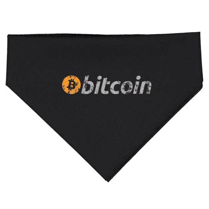 Vintage Look Bitcoin USA-Made Doggie Bandana