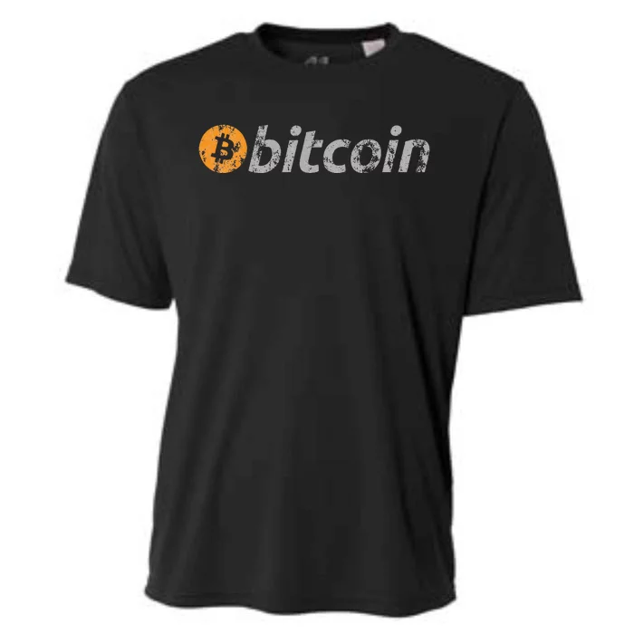 Vintage Look Bitcoin Cooling Performance Crew T-Shirt