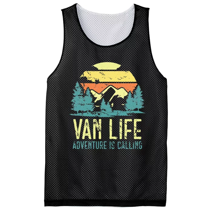 Van Life Camping Camper Livin The Vantasy Vanlife Mesh Reversible Basketball Jersey Tank