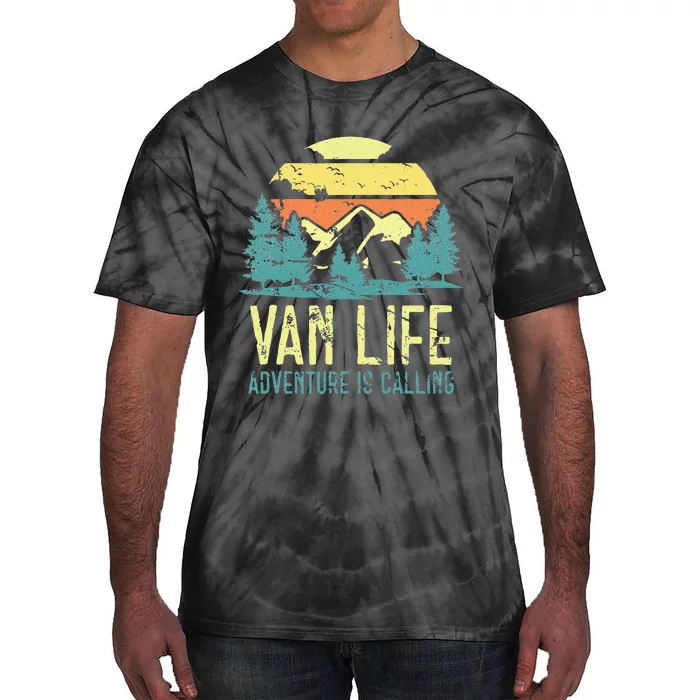 Van Life Camping Camper Livin The Vantasy Vanlife Tie-Dye T-Shirt