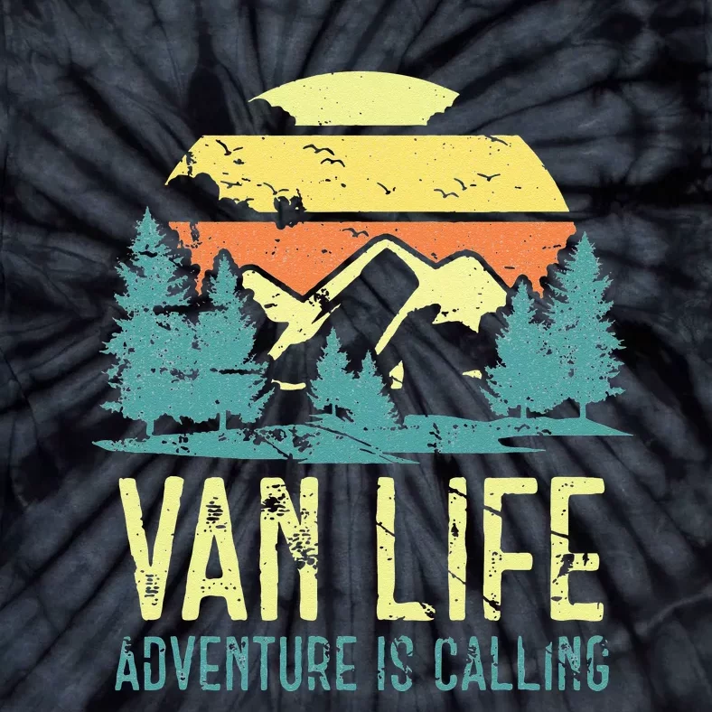 Van Life Camping Camper Livin The Vantasy Vanlife Tie-Dye T-Shirt