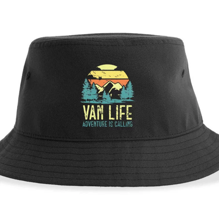 Van Life Camping Camper Livin The Vantasy Vanlife Sustainable Bucket Hat