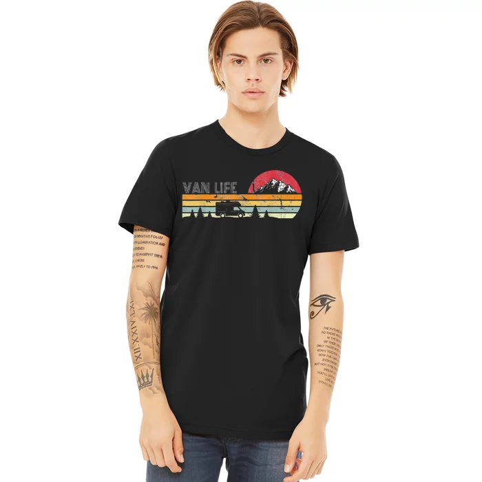 Van Life Clothing Retro Vintage Van Dwellers Vanlife Nomads Premium T-Shirt