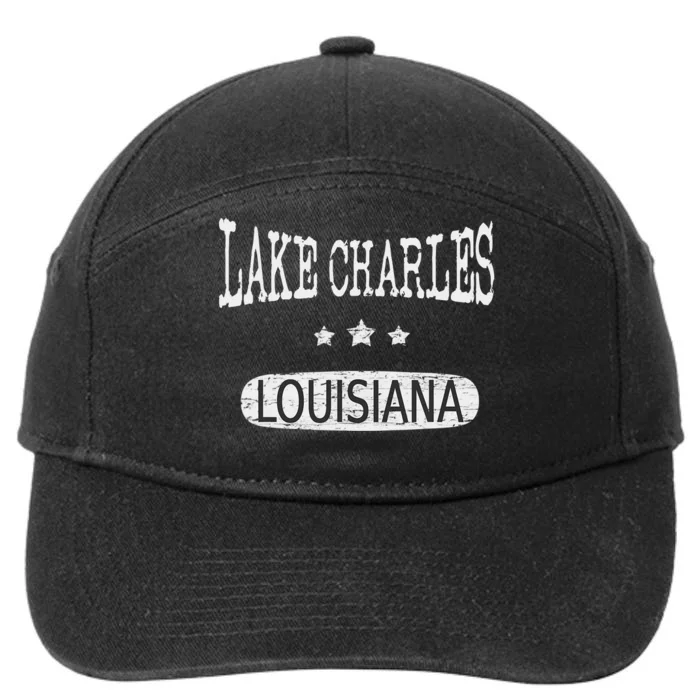 Vintage Lake Charles Louisiana 7-Panel Snapback Hat