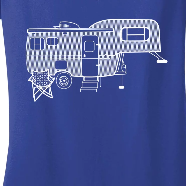 Van Life Camper Cool Gift Women's V-Neck T-Shirt