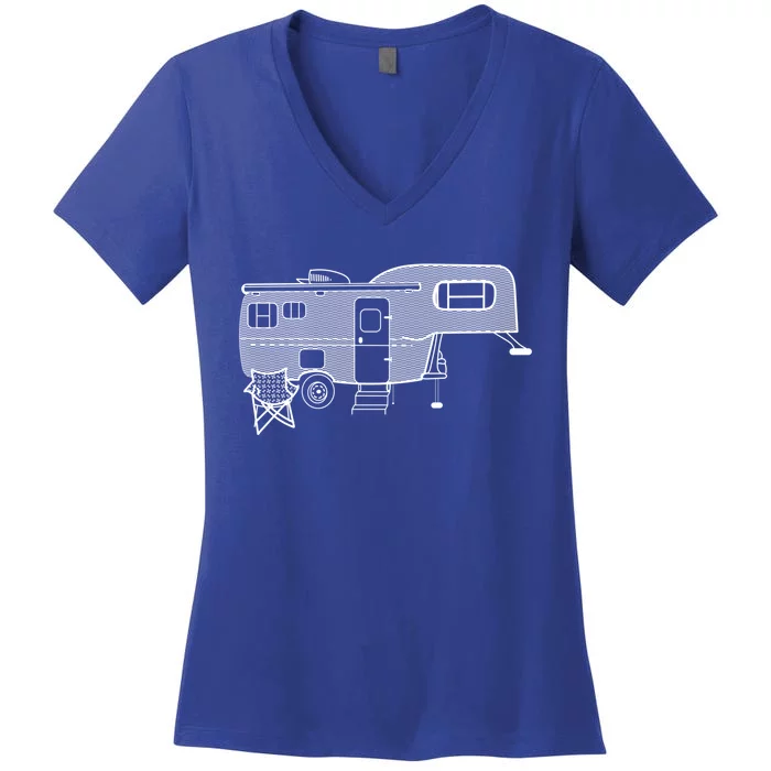 Van Life Camper Cool Gift Women's V-Neck T-Shirt