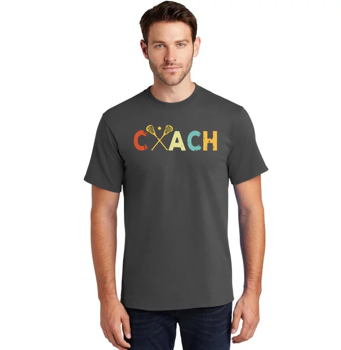 Vintage Lacrosse Coach Lacrosse Team Coach Retro Tall T-Shirt