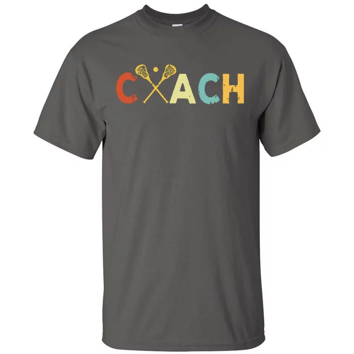 Vintage Lacrosse Coach Lacrosse Team Coach Retro Tall T-Shirt