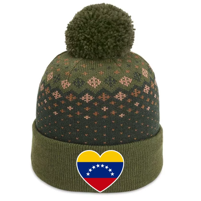 Venezuela Love Cute Gift The Baniff Cuffed Pom Beanie