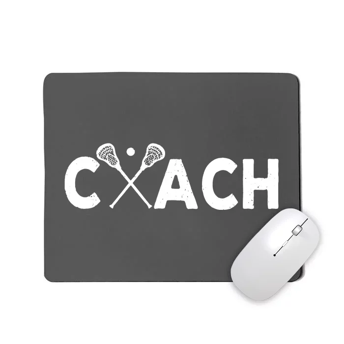 Vintage Lacrosse Coach Lacrosse Team Coach Retro Mousepad