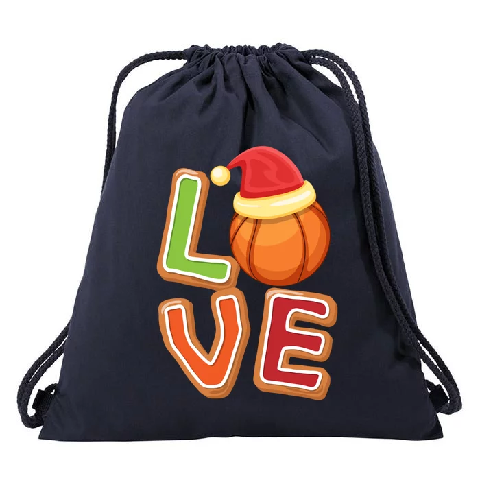 Volleyball Love Christmas Xmeaningful Giftmas Pajama Sport Fans Players Great Gi Drawstring Bag