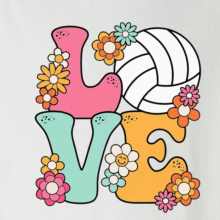 Volleyball Love Cute Volleyball Lover Toddler Long Sleeve Shirt