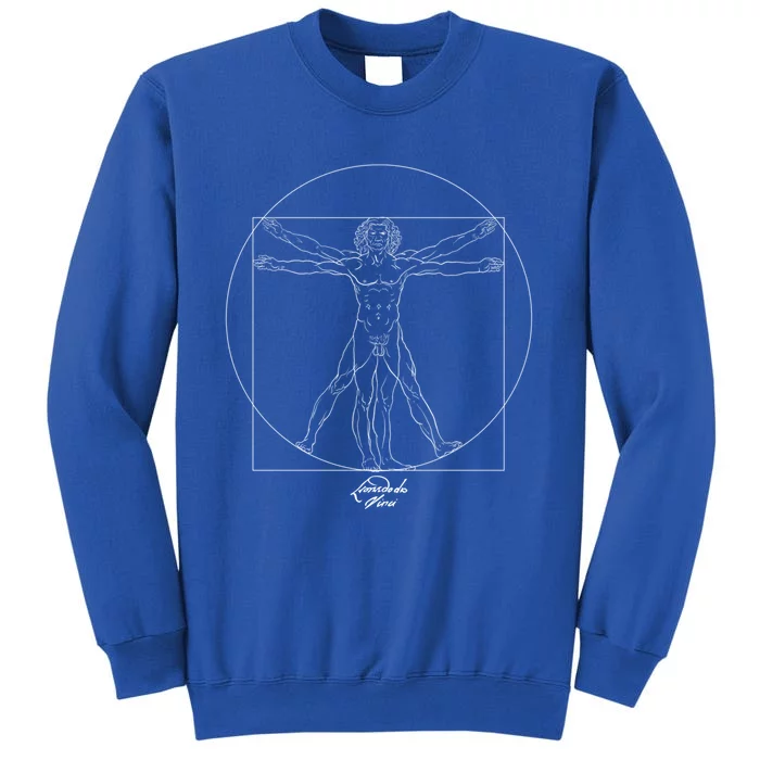 Vitruvian Leonardo Da Vinci Draw Artistic And Historic Gift Tall Sweatshirt